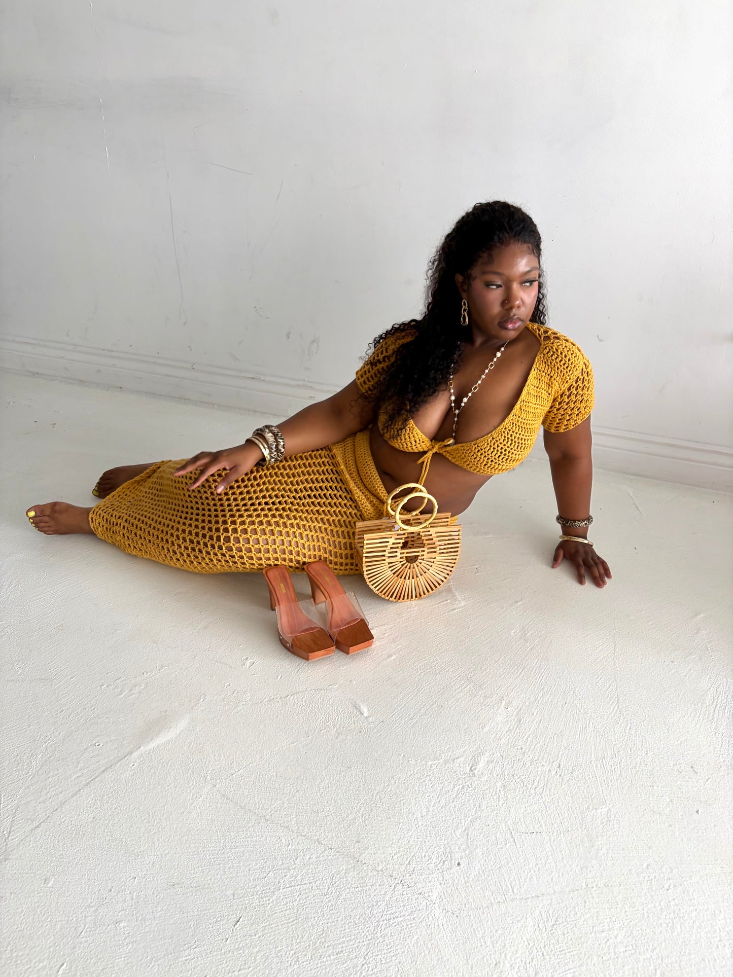 AMYA maxi skirt set