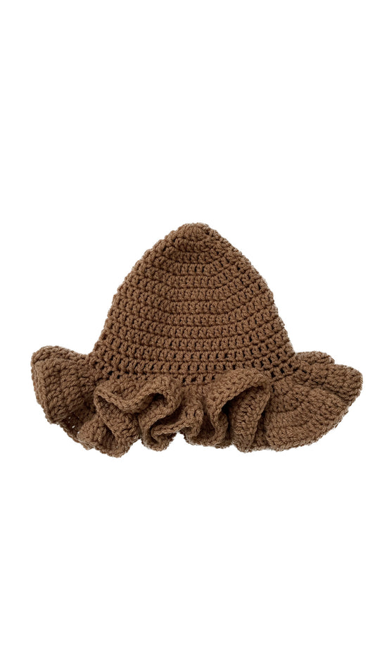 BROWN SUGAR ruffle hat