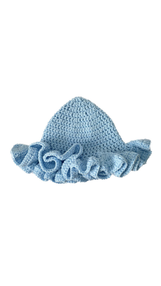 BABY BLUE Ruffle Hat