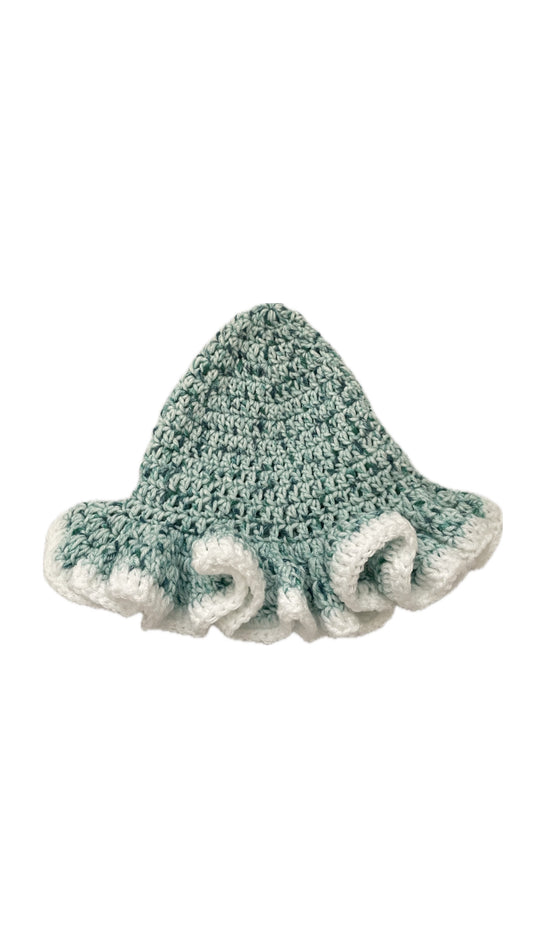 SEAFOAM ruffle hat