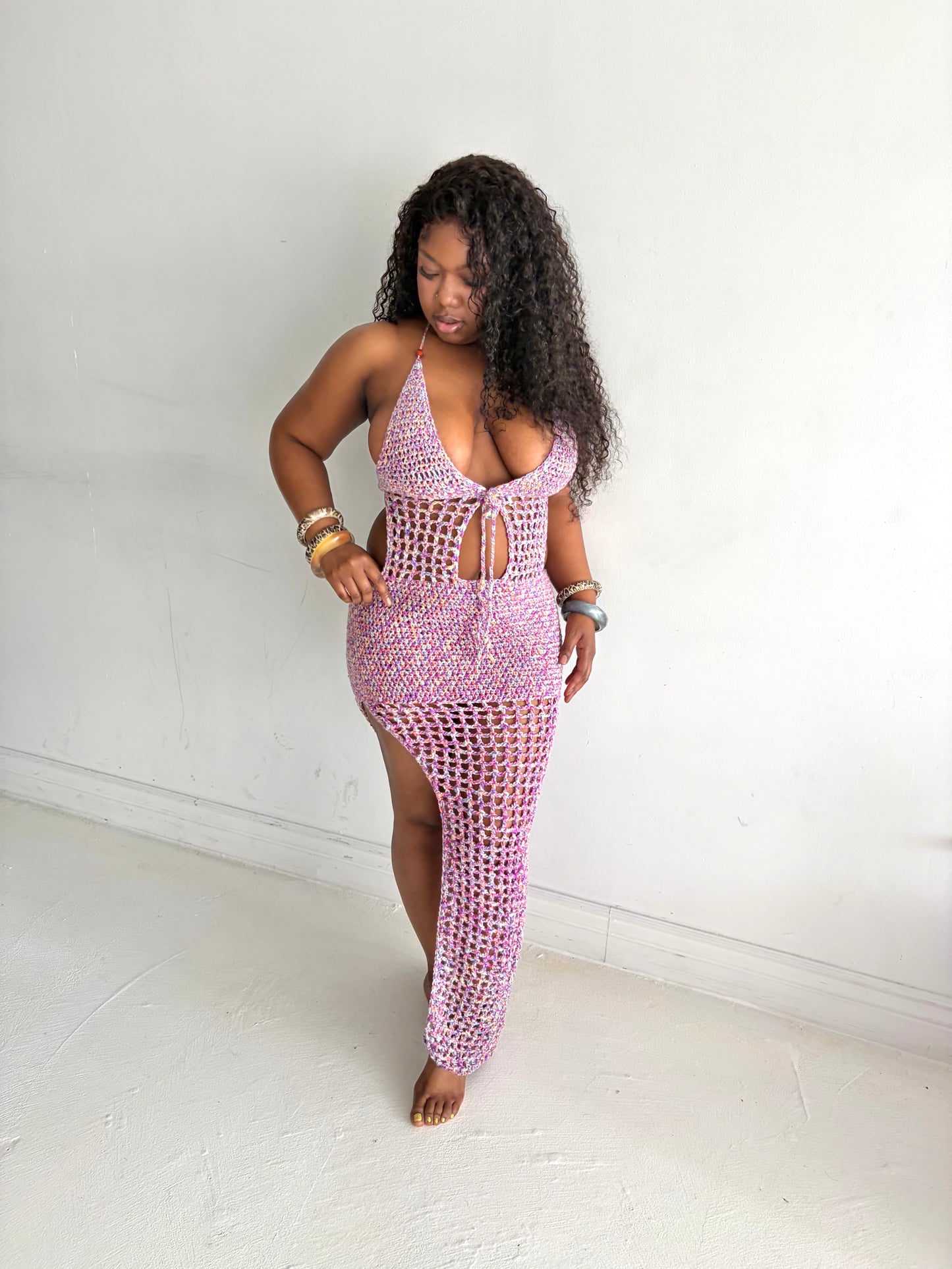 JAYLA crochet maxi dress