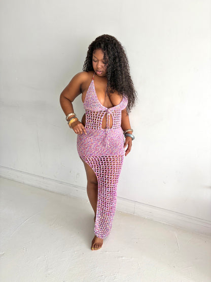 JAYLA crochet maxi dress