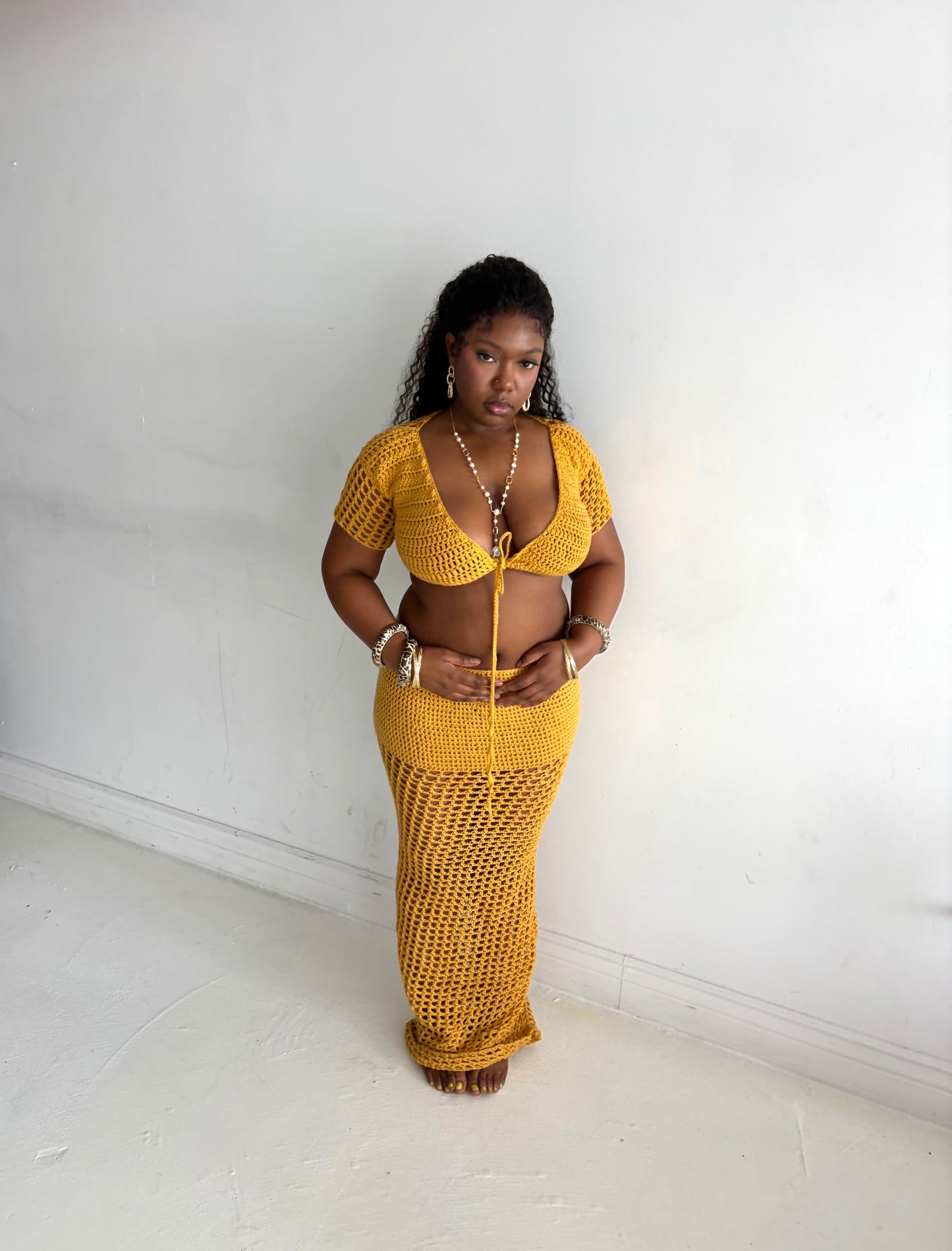 AMYA maxi skirt set