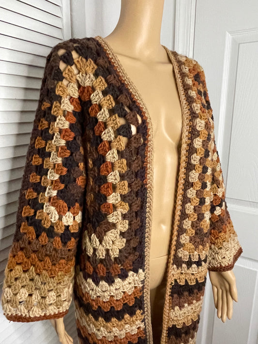 X-Long Crochet Cardigan